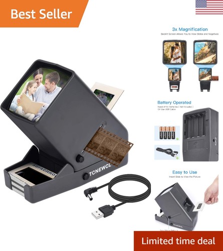 35mm slide and film viewer - and,
